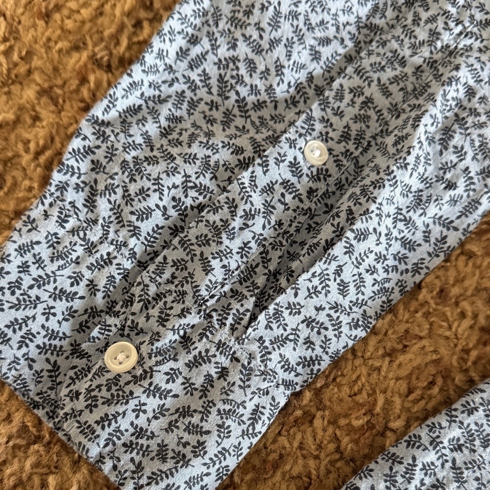 J. Crew Light Blue Patterned Button Down Shirt - image 5